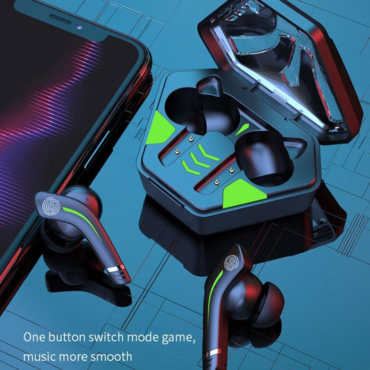 NNEIDS Black Wireless Gaming Bluetooth Earphones - Md168 Tws-1