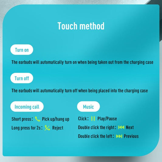 NNEIDS Mini Bluetooth Earphones With Magnetic Charging Box - Eb62-1