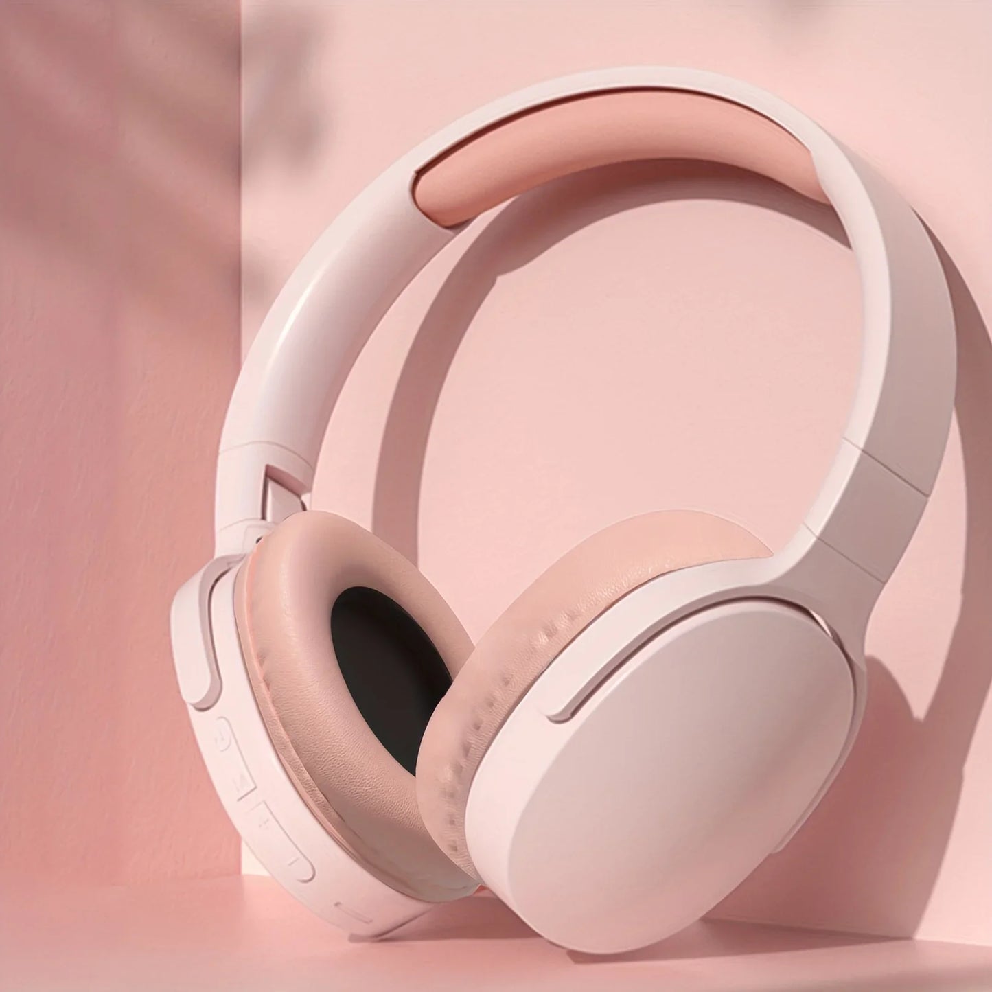 NNEOBA Wireless Bluetooth Over-Ear Headphones Pink-1