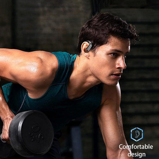 NNEIDS Waterproof Wireless Bluetooth Earphones With Led Display - Black-1