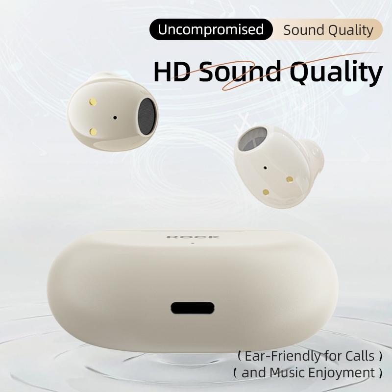 NNEDSZ Beige Bluetooth 5.0 Tws Earphones-4