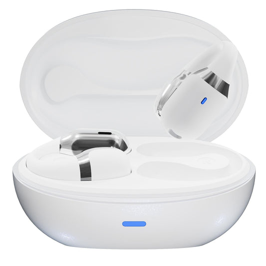 NNEDSZ Wireless Sports Bluetooth Earphones With Air Conduction - F16 Tws - White-1