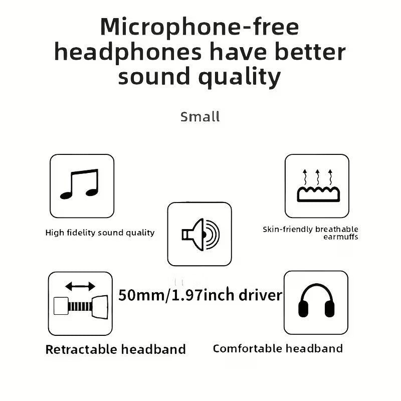 NNETM Dual Plug Wired Studio Headphones-3