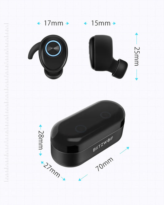 True Wireless Earphone bluetooth V5.0 Earbuds Sports Earpiece Hi-Fi Stereo Sound Calls Headset Earphone-1