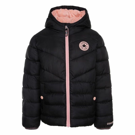 Children's Jacket Converse Solid Mdwt Puffer Black-0
