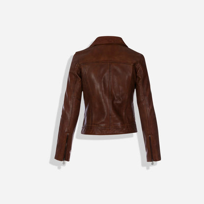 Lisa Bomber Jacket Cognac-4
