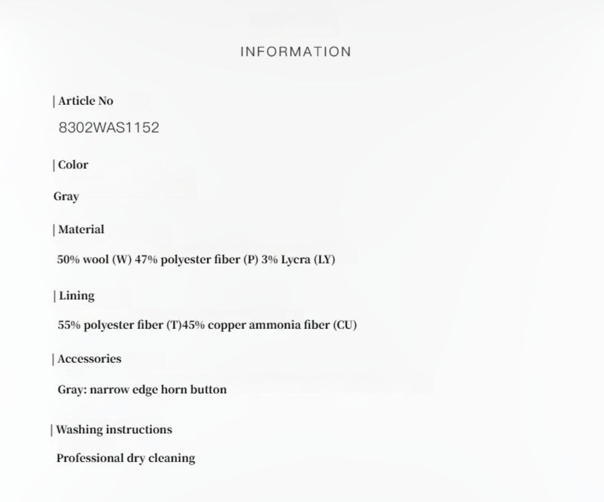 Heavy fine twill worsted wool, asymmetrical collar design, basic classic two-button suit-4