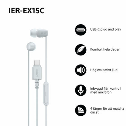 Headphones Sony IEREX15CW-8