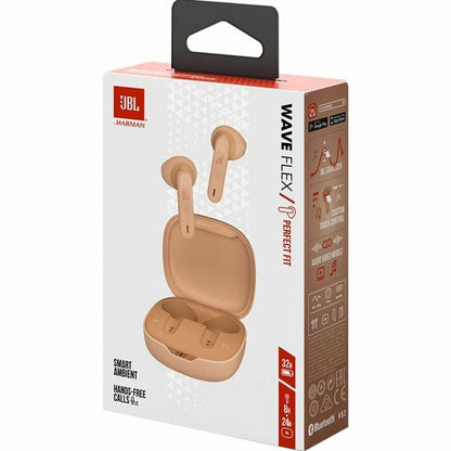 Wireless Earphones with Charging Case JBL Wave Flex Beige-1
