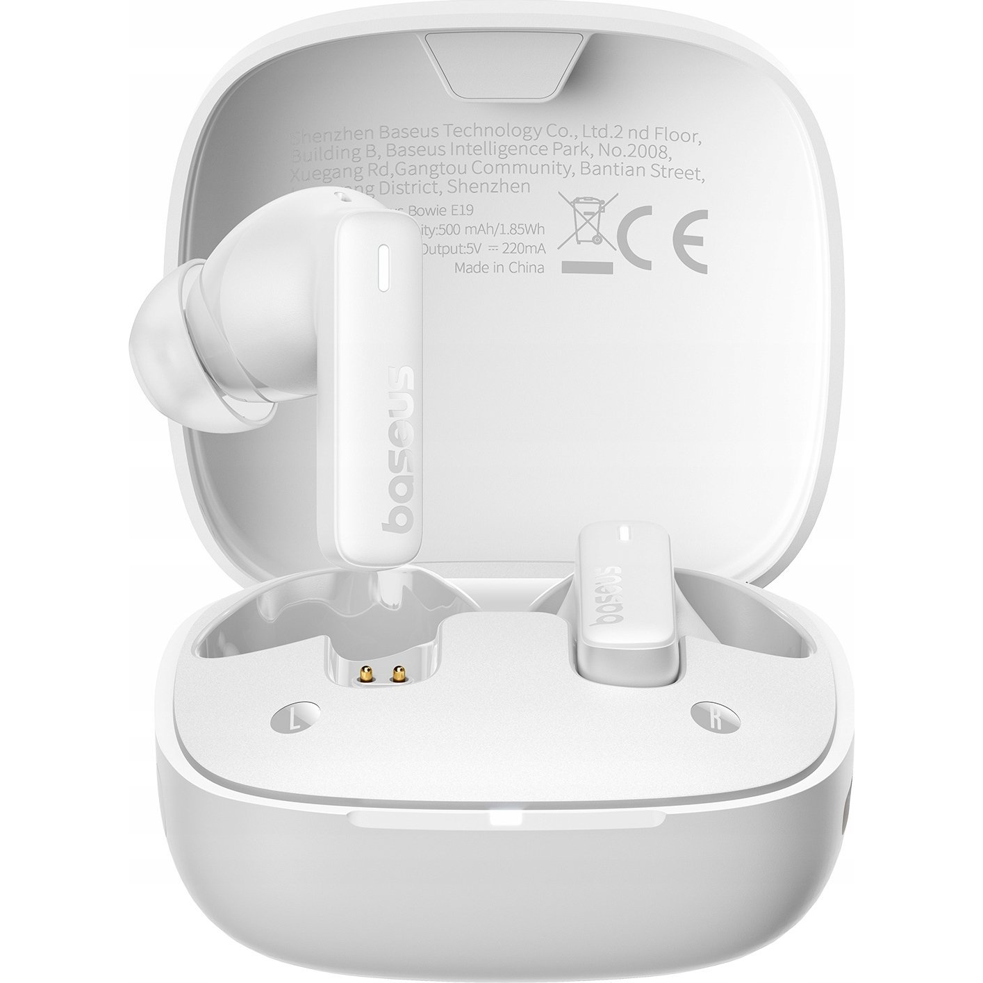 Baseus Bowie E19 True Wireless Earphones (white) (6932172655976)-0