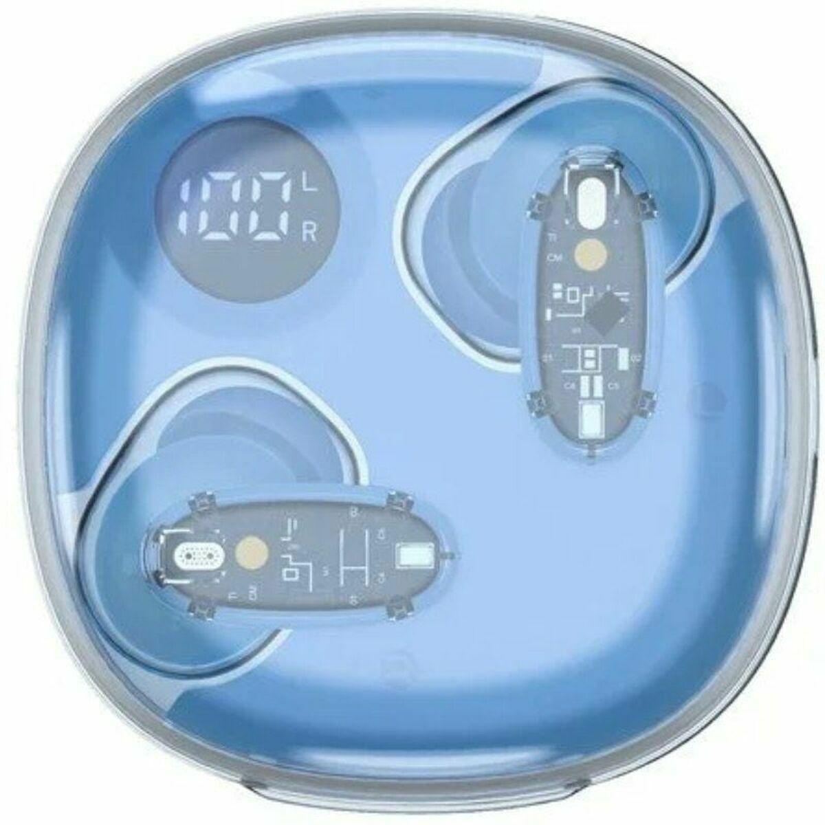 Wireless Earphones with Charging Case Mars Gaming MHIB2BL Blue-7