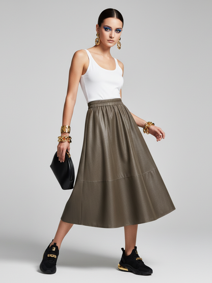 ATHLEISURE Midi Skirt ECO FASHION BYMANYC ® New York-1