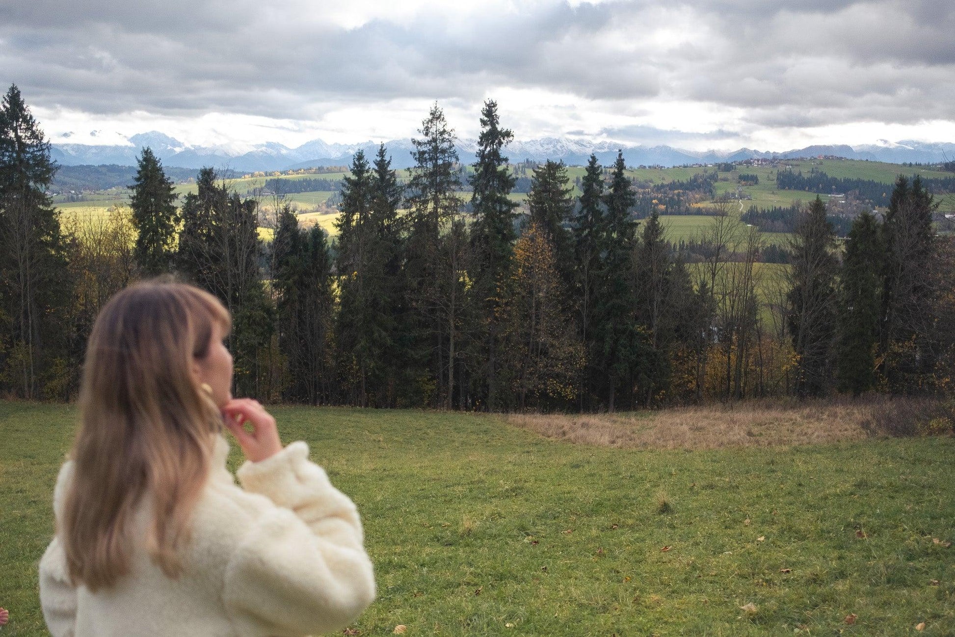 Woolen Woman's Jacket - White-2