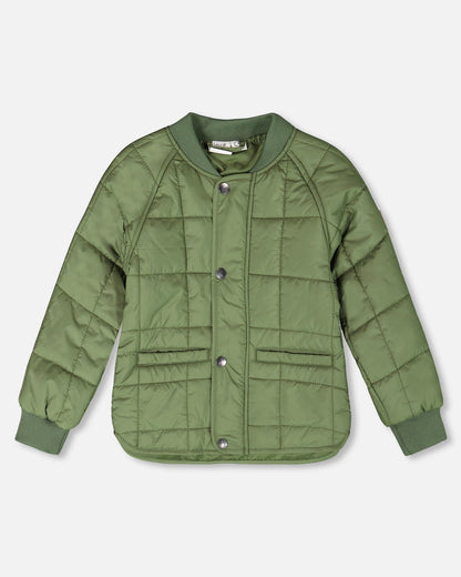 Quilted Mid-Season Jacket Khaki-0