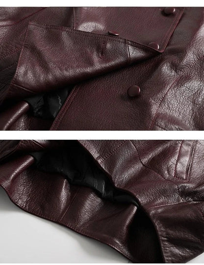 Kitana Poncho Leather Jacket-10