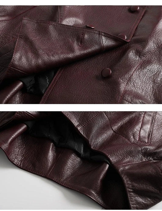 Kitana Poncho Leather Jacket-10