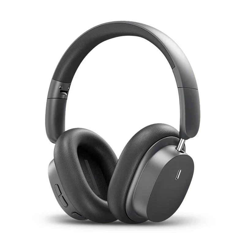 NNEOBA Wireless Over-Ear Headphones 3D Spatial Audio Gray-0