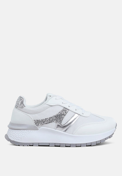 Tapers Glitter Detail Chunky Sneakers-0