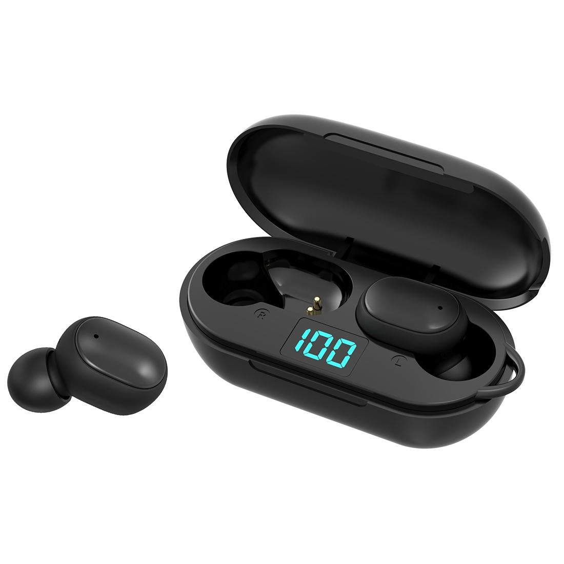 NNEDSZ Wireless Bluetooth Earphones With Digital Display & Charging Box - H6 Tws-2