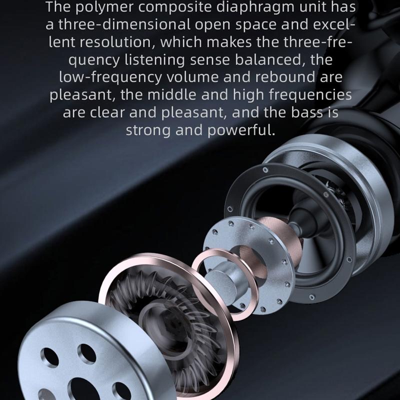 NNEDSZ Wireless Bluetooth Earphones With Charging Case - F8 - Black Double Ear-3