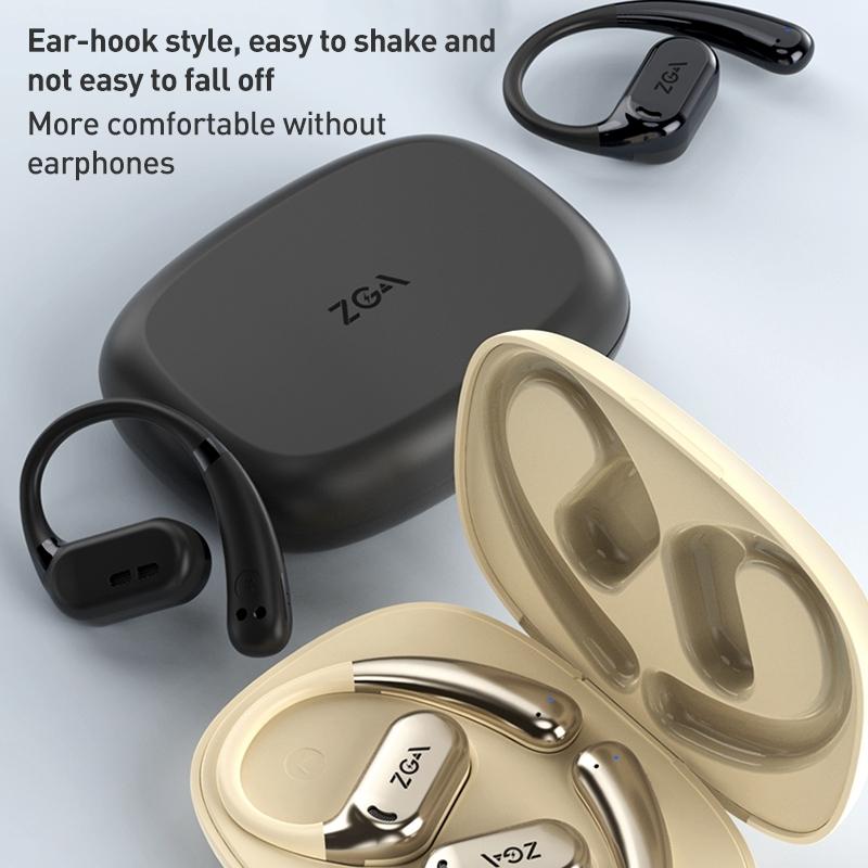 NNEDSZ Wireless Bluetooth Earphone Ear-Mounted - Black-2