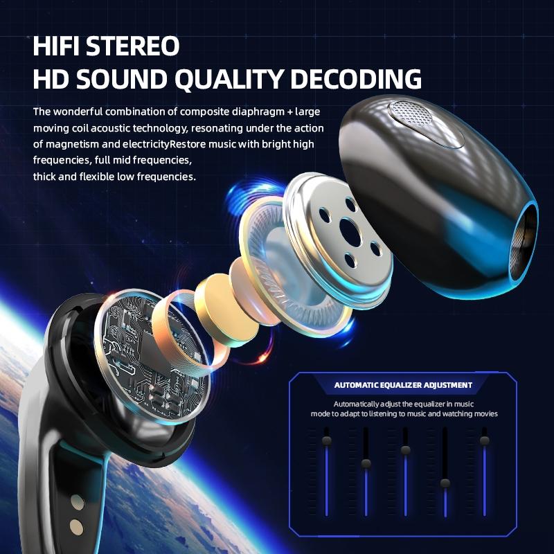 NNEDSZ True Stereo Touch Gaming Bluetooth Earphones - G20 Tws 5.2-3
