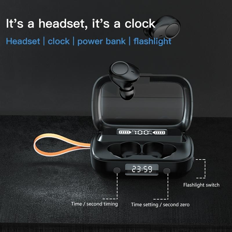 NNEDSZ Touch Bluetooth Earphones With Dual Noise Cancellation And Charging Box-3