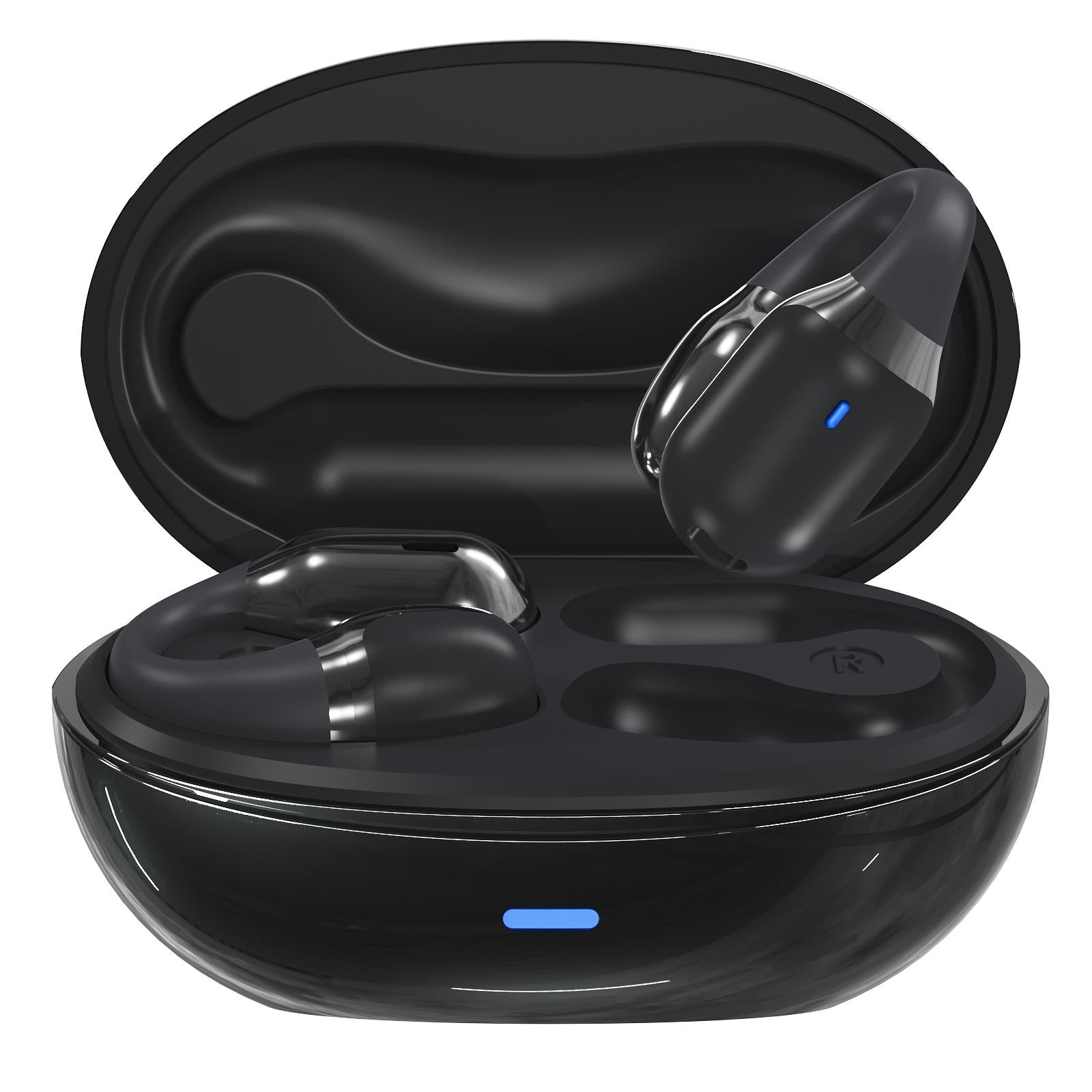 NNEDSZ Wireless Sports Bluetooth Earphones With Air Conduction - F16 Tws - Black-0