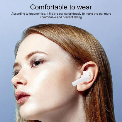 NNEDSZ Wireless Bluetooth Earphones With Touch Display - White-4