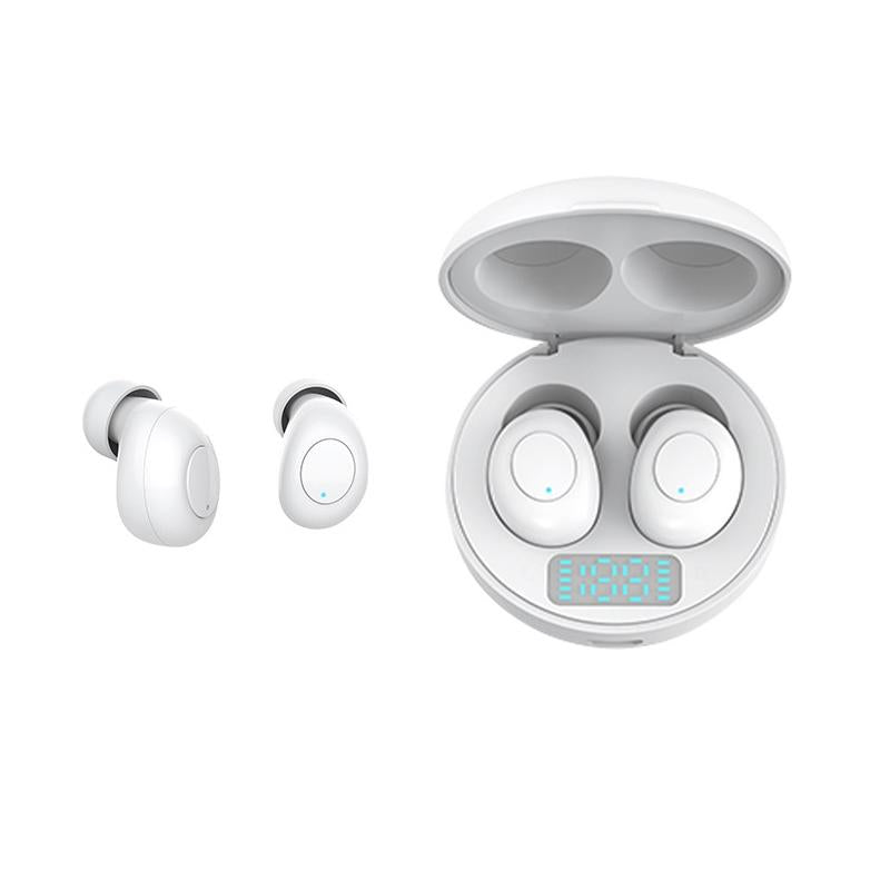 NNEDSZ Wireless Earphones With Led Charging Box - J1 Tws - White-0