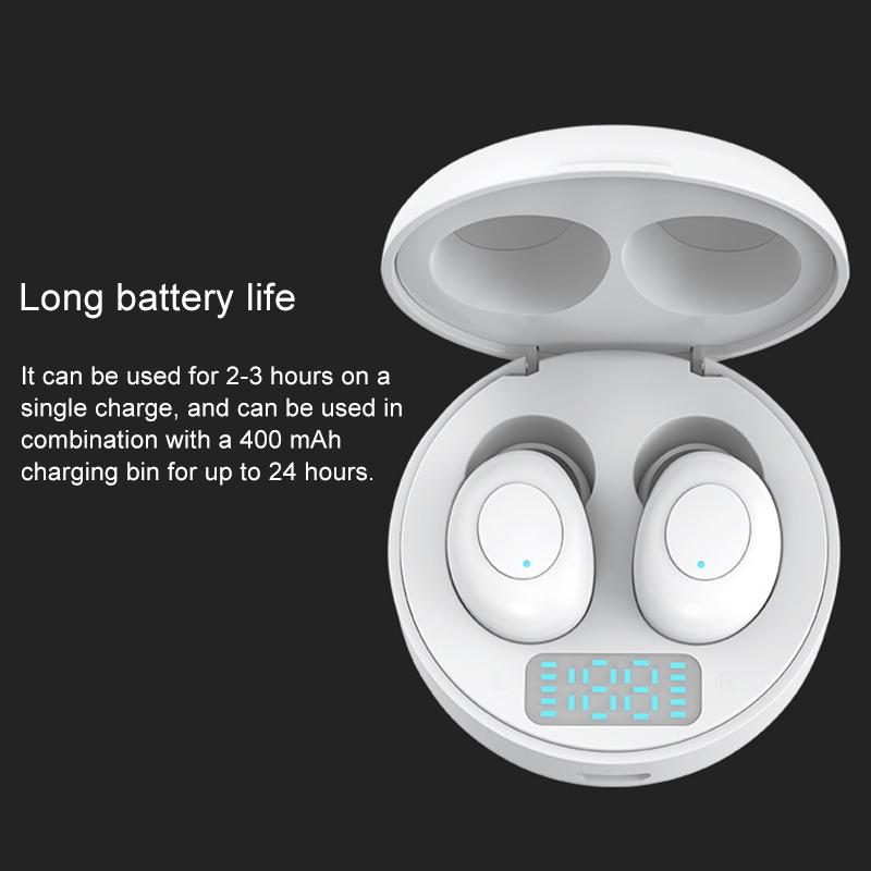 NNEDSZ Wireless Earphones With Led Charging Box - J1 Tws - White-4