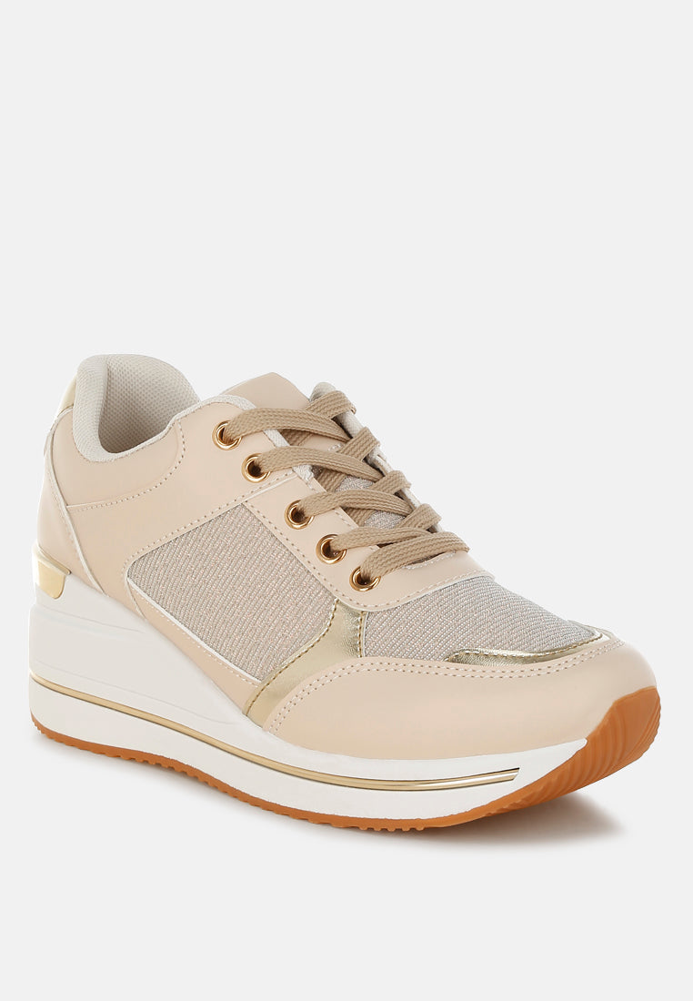 Vespera Faux Leather & Mesh Sneakers-2