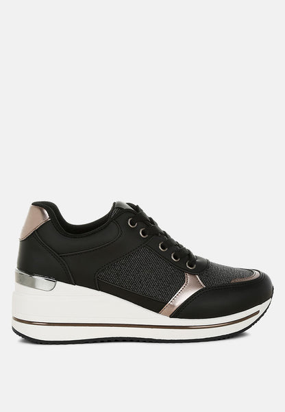 Vespera Faux Leather & Mesh Sneakers-6