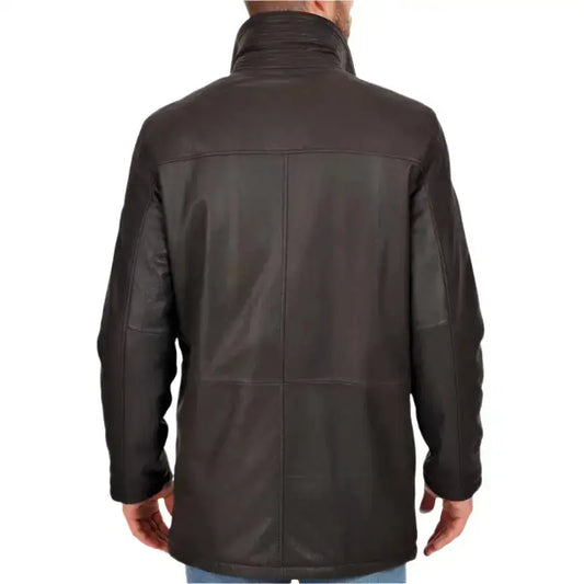 Men’s Black Leather Sport Coat-1