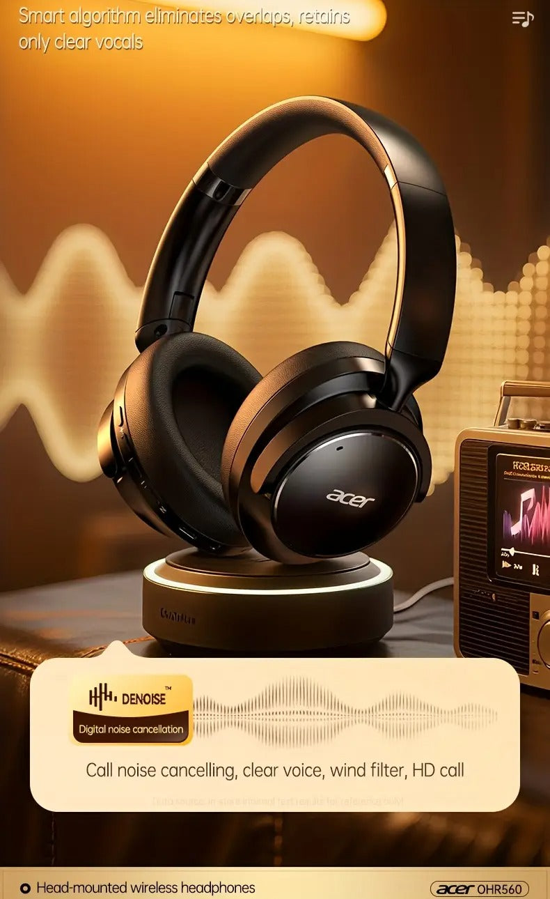 NNETM Wireless Over-Ear Headphones with Noise Cancelling-2