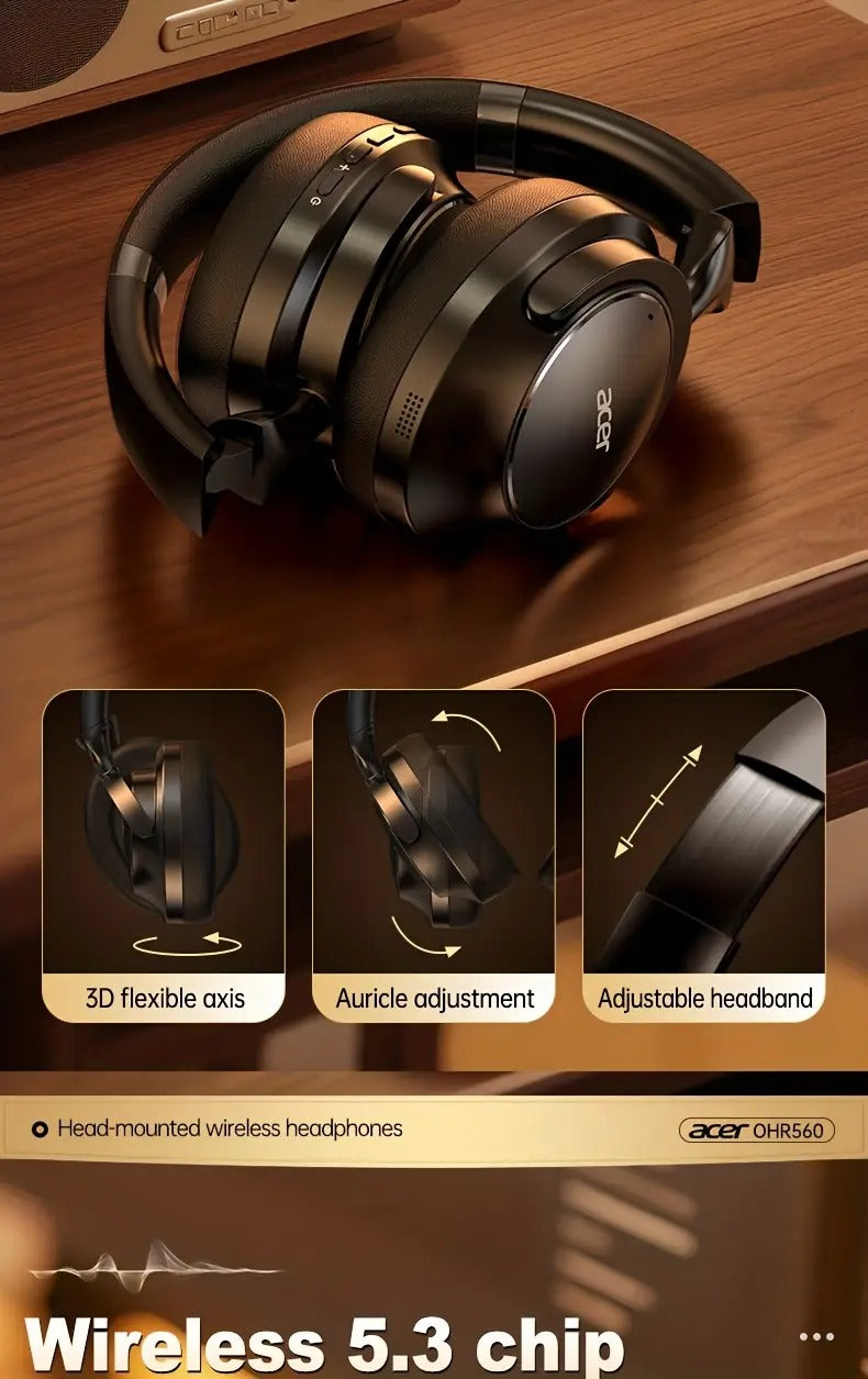 NNETM Wireless Over-Ear Headphones with Noise Cancelling-3