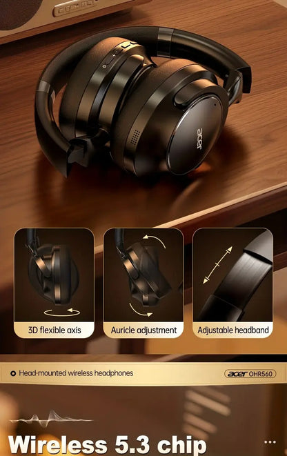 NNETM Wireless Over-Ear Headphones with Noise Cancelling-3