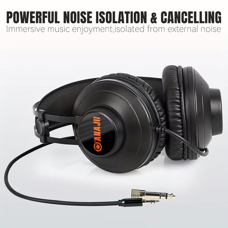 NNETM Wired Studio Monitor Headphones for Recording-3