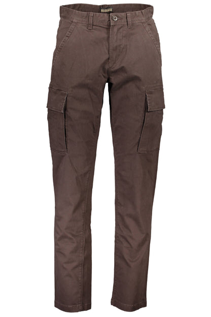 NAPAPIJRI MAN BROWN TROUSERS-0