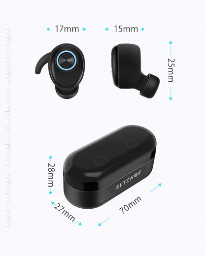 True Wireless Earphone bluetooth V5.0 Earbuds Sports Earpiece Hi-Fi Stereo Sound Calls Headset Earphone-1