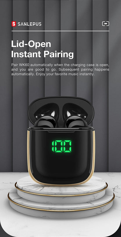 Led Display TWS Earphones Wireless Headphones 3D Stereo Earbuds Gaming Sport Headset For Android iPhone Xiaomi Huawei-1