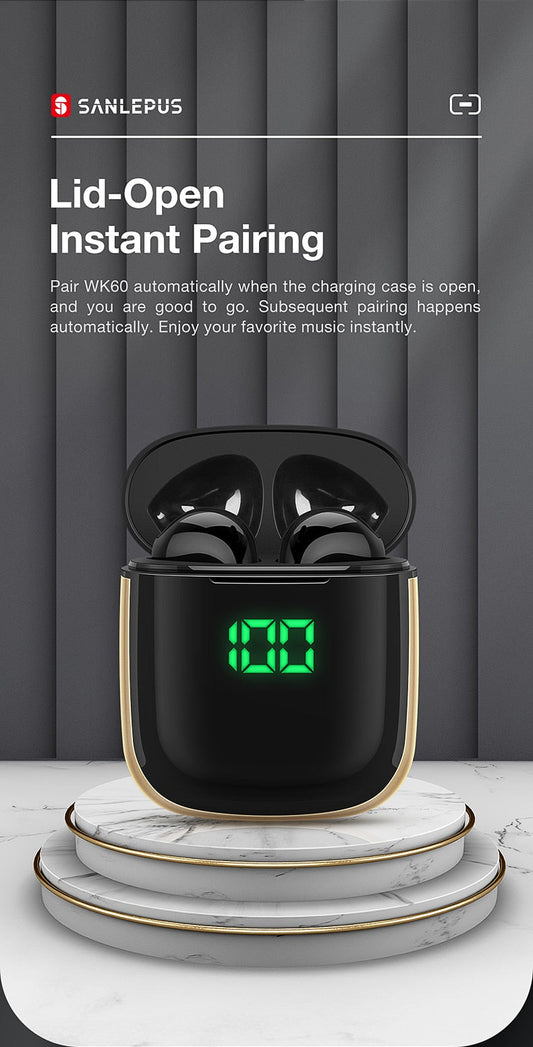 Led Display TWS Earphones Wireless Headphones 3D Stereo Earbuds Gaming Sport Headset For Android iPhone Xiaomi Huawei-1