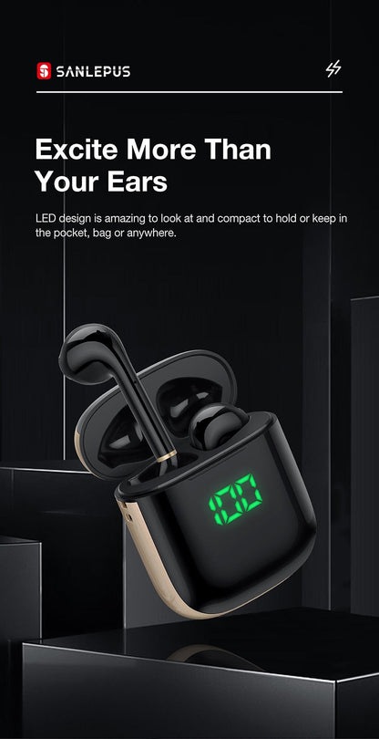 Led Display TWS Earphones Wireless Headphones 3D Stereo Earbuds Gaming Sport Headset For Android iPhone Xiaomi Huawei-4