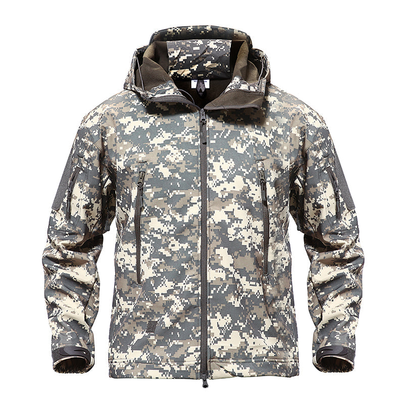 Army Camouflage Airsoft Jacket Men Military Tactical Jacket Winter Waterproof Softshell Jacket Windbreaker Hunt Clothes-4