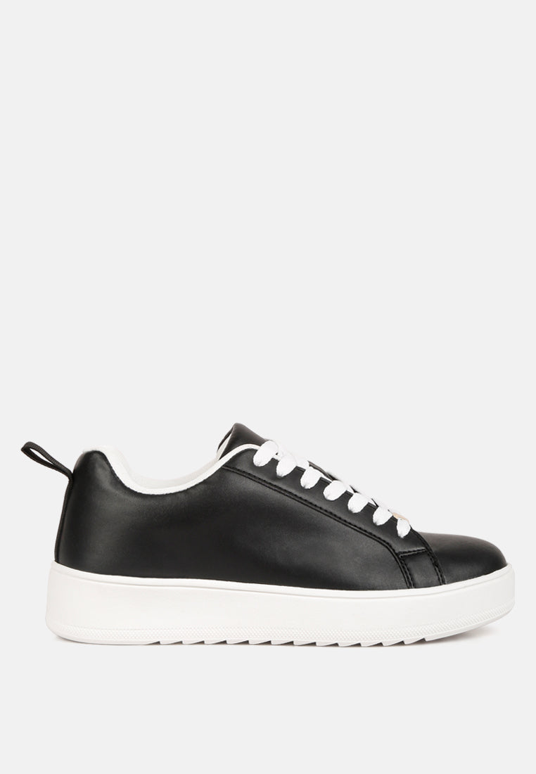 Rouxy Faux Leather Sneakers-0