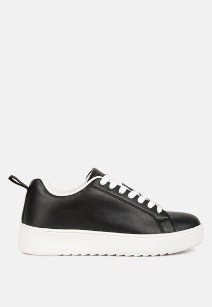 Rouxy Faux Leather Sneakers-0