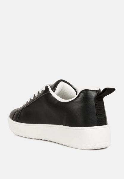 Rouxy Faux Leather Sneakers-2